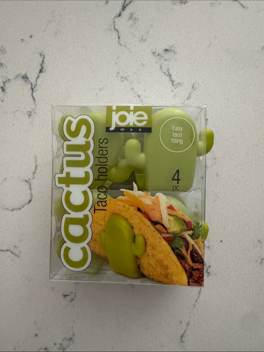 Joie Lime Green Cactus Taco Holders - Set of 4